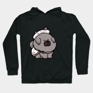 Fat Cute Dog Design Tee Hoodie